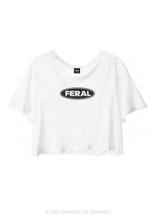 Feral Y2K Sheer Crop Tee Cherrykitten