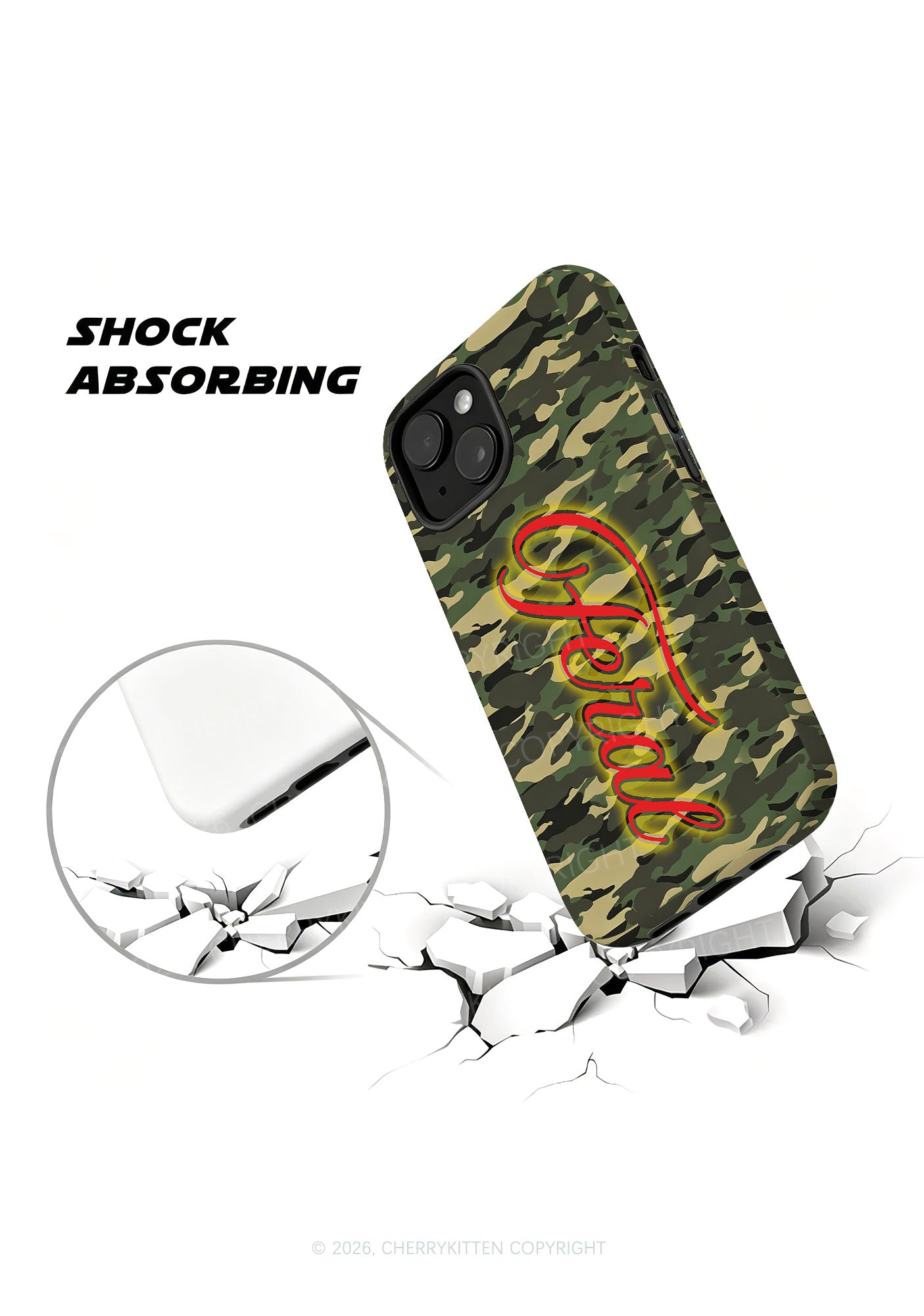 Feral Camo Y2K Phone Case Cherrykitten