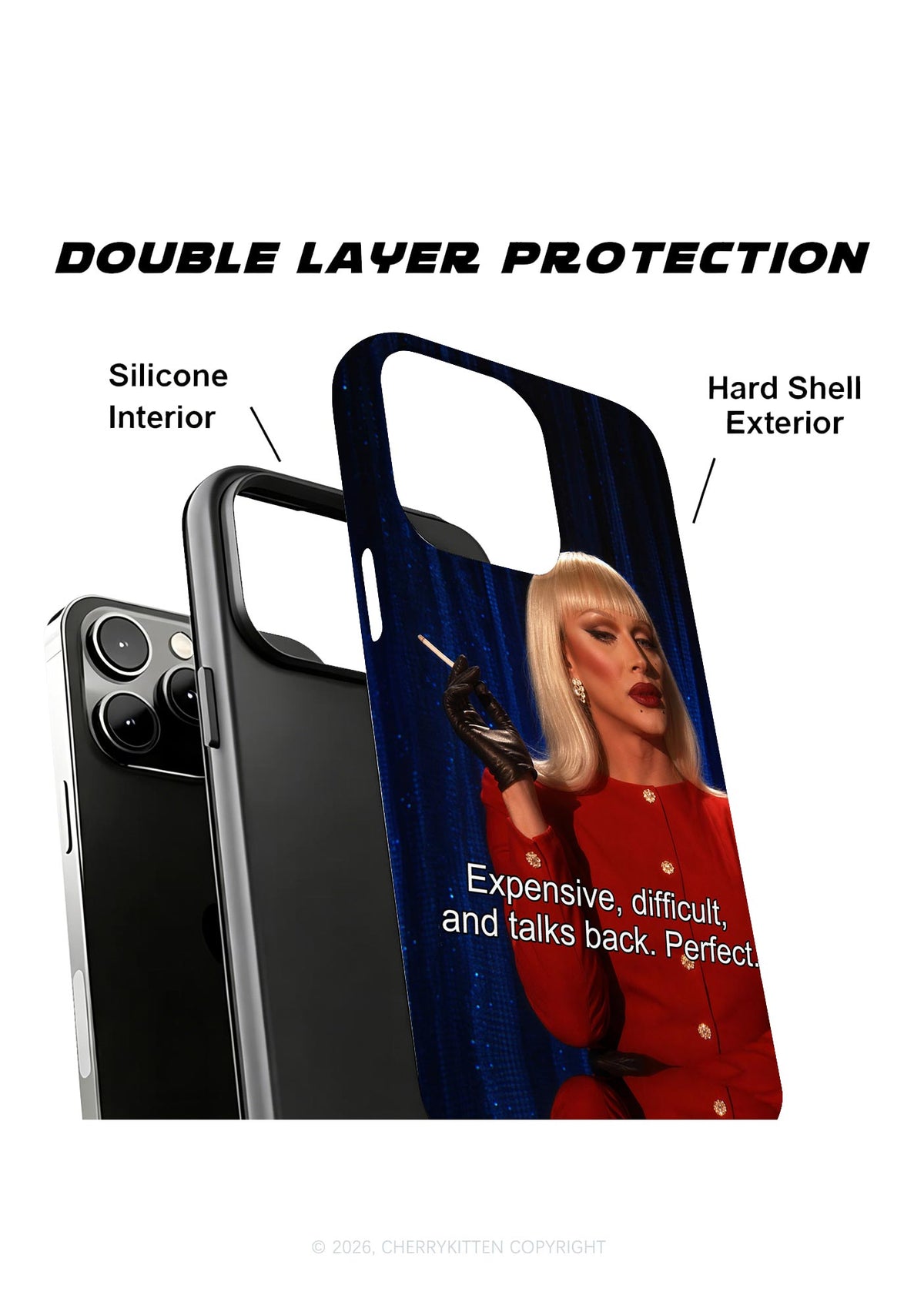 Expensive Difficult And Talks Back Y2K Phone Case Cherrykitten