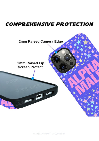 Purple Alpha Male Pride Y2K Phone Case Cherrykitten