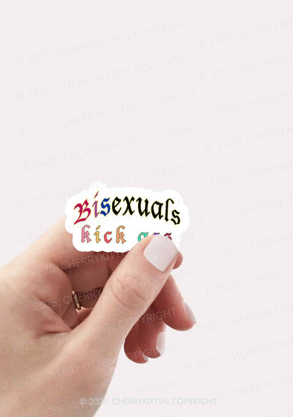 Bisexuals Kick Axx Pride 1Pc Y2K Sticker Cherrykitten