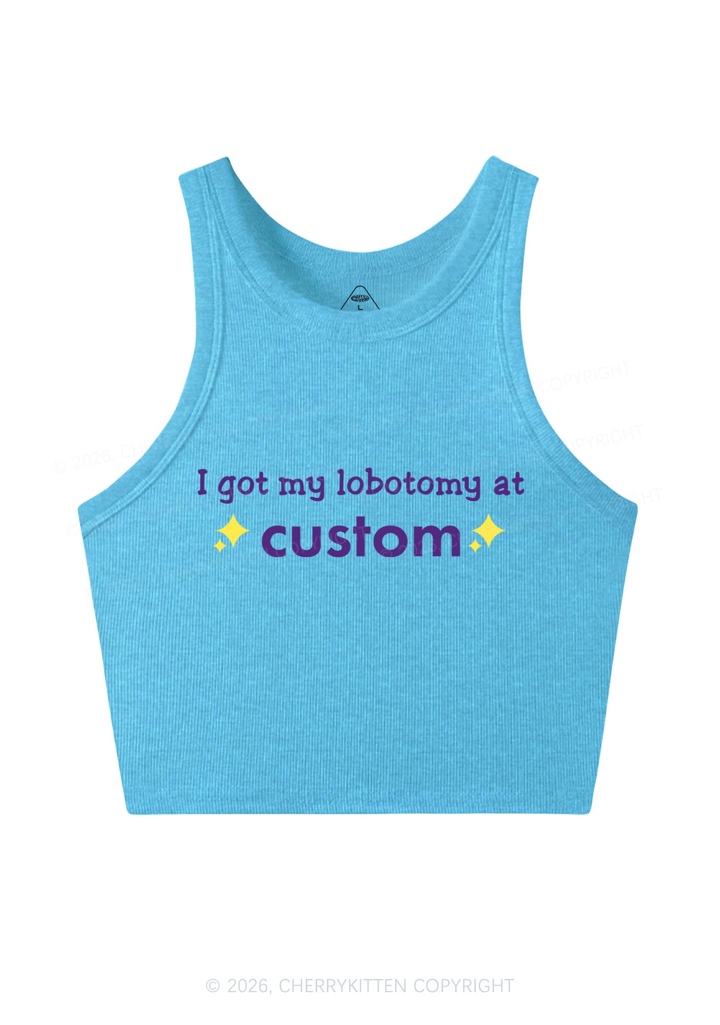 I Got My Lobotomy At Custom Y2K Crop Tank Top Cherrykitten