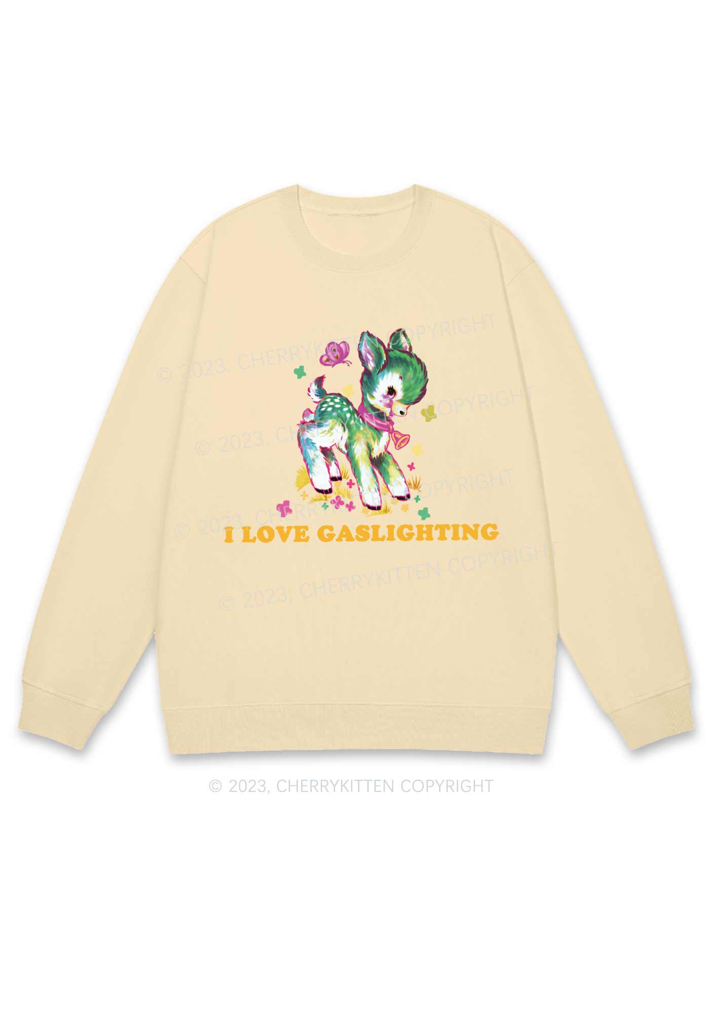 I Love Gaslighting Y2K Sweatshirt Cherrykitten