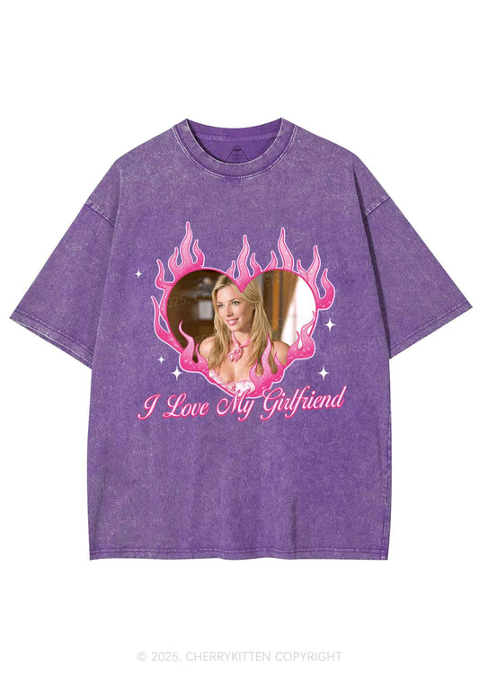 Custom Love Girlfriend Y2K Shirts Washed Tee Cherrykitten