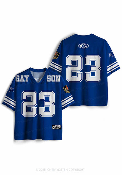 Custom Blue Gay Son Pride Y2K Sport Jersey Shirts Cherrykitten