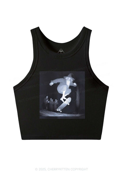 Skating Wizard Y2K Crop Tank Top Cherrykitten