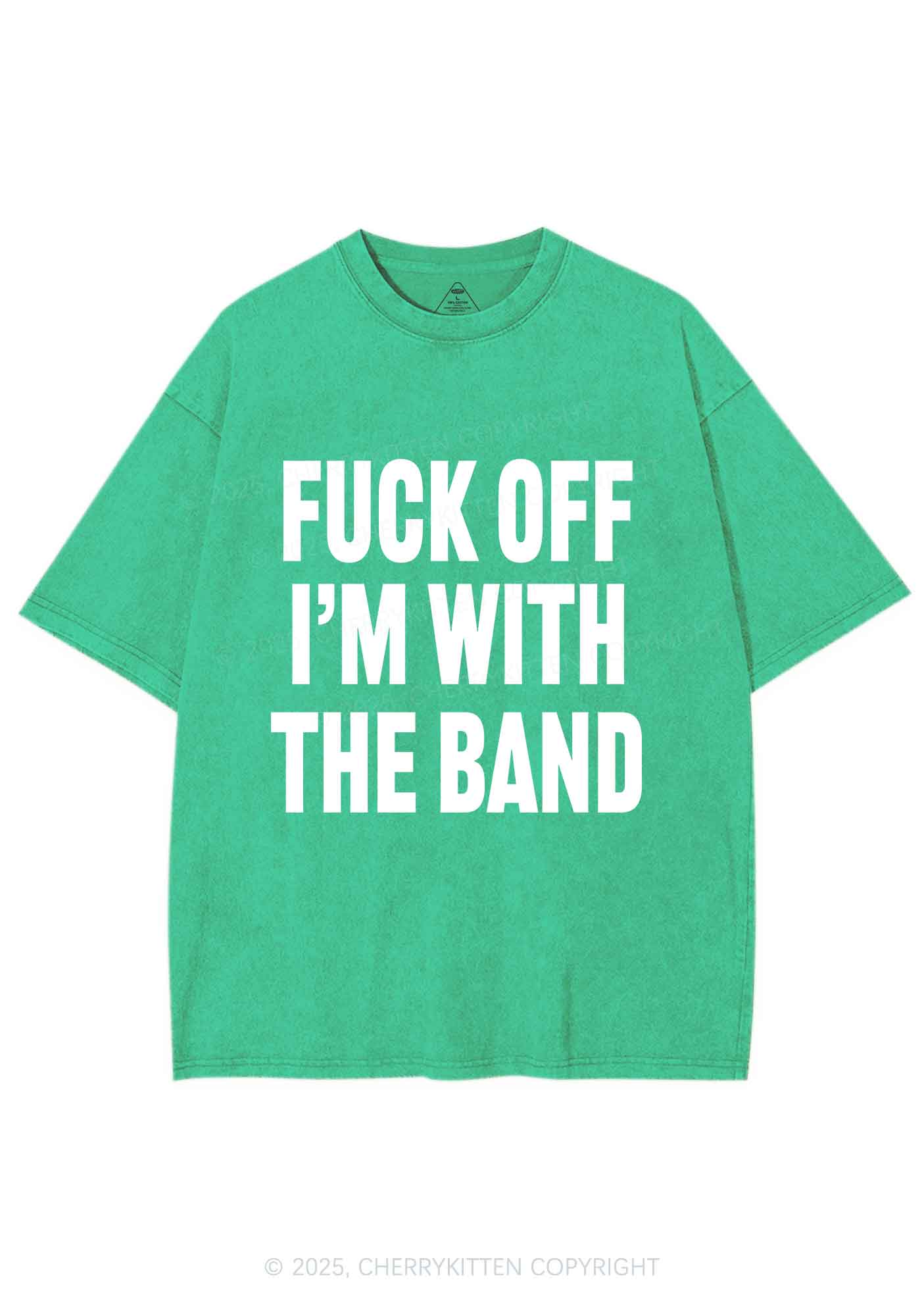Im With The Band Y2K Shirts Washed Tee Cherrykitten