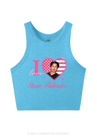I Love SH HR Y2K Crop Tank Top Cherrykitten