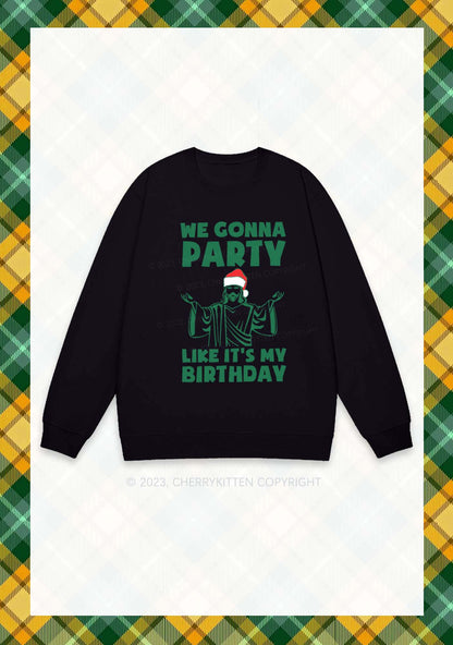 We Gonna Party Christmas Y2K Sweatshirt Cherrykitten