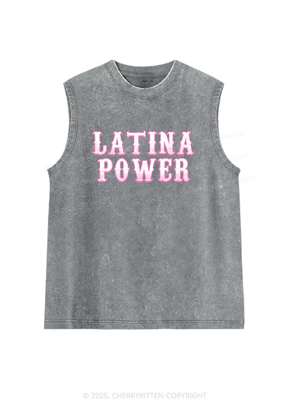Latina Power Y2K Washed Tank Cherrykitten