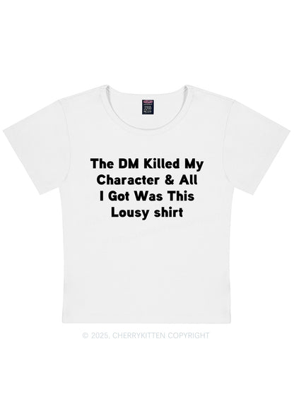 Killed Character I Got Lousy Y2K Baby Tee Cherrykitten