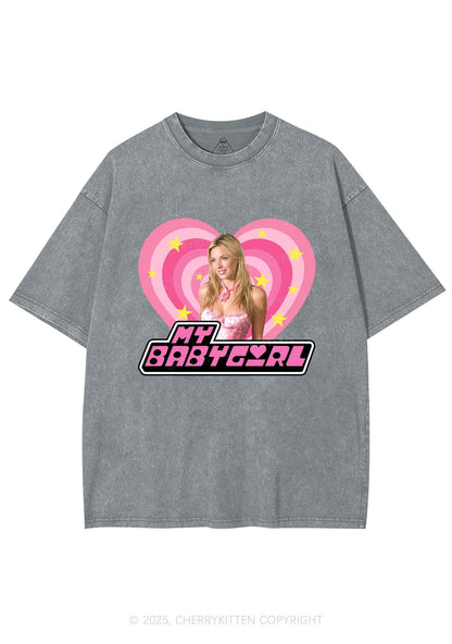 Custom Love My Babyboy Y2K Shirts Washed Tee Cherrykitten