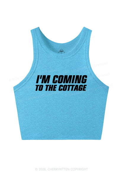 Im Coming To The Cottage HR Y2K Crop Tank Top Cherrykitten