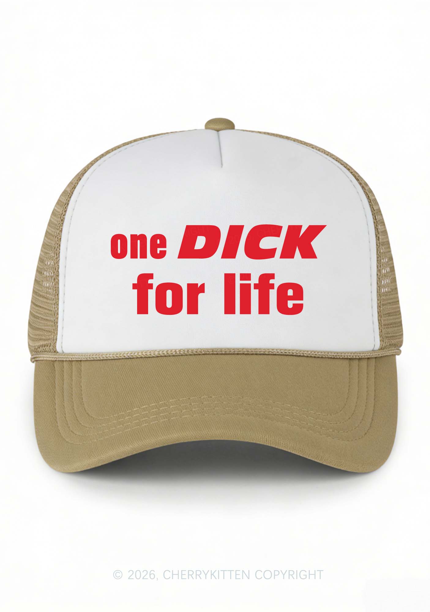 One Dxxk For Life Y2K Colorblock Trucker Hat Cherrykitten