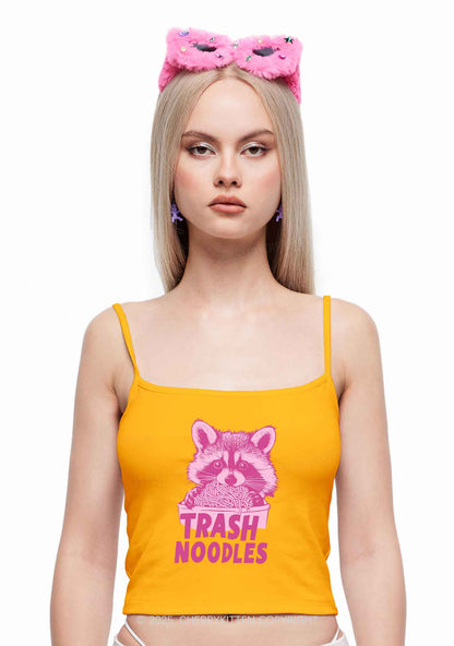Raccoon Trash Noodles Y2K Spaghetti Strap Cami Cherrykitten