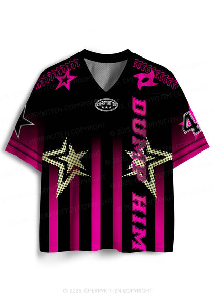 Custom Black Dump Him Y2K Sport Jersey Shirts Cherrykitten