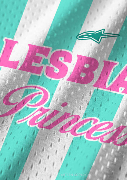 Mint Green Lesbian Princess Pride Y2K Sport Jersey Tank Cherrykitten