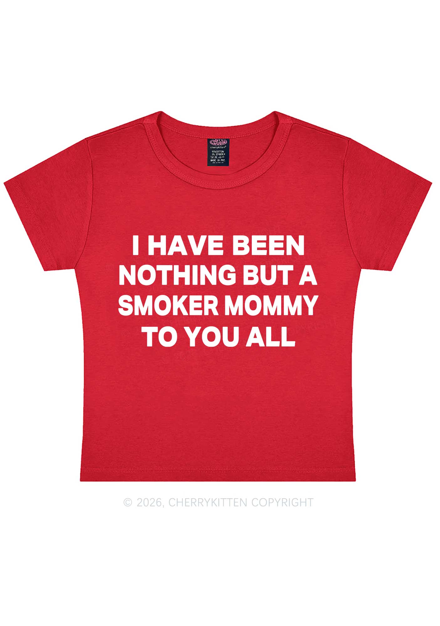 I Have Been A Smoker Mommy Y2K Baby Tee Cherrykitten