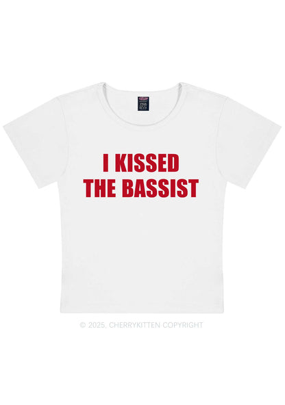 I Kissed The Bassist Y2K Baby Tee Cherrykitten