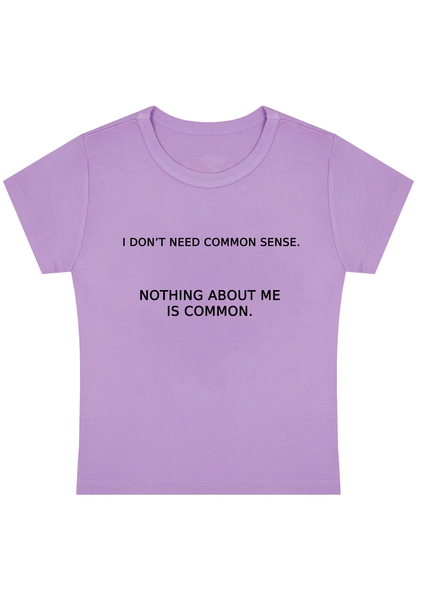 Curvy Nothing About Me Is Common Baby Tee