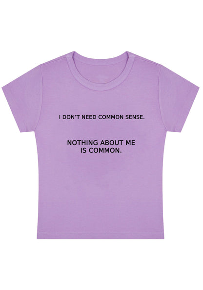 Curvy Nothing About Me Is Common Baby Tee