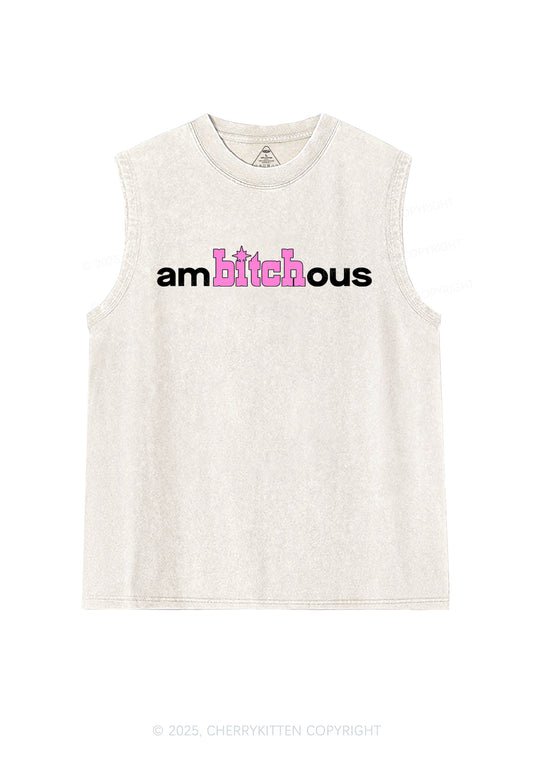 Ambxxchous Y2K Washed Muscle Tank Cherrykitten