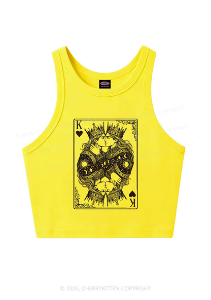 Kings Kissing Pride Y2K Crop Tank Top Cherrykitten