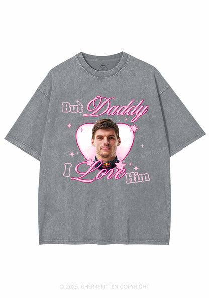Daddy I Love The Driver Y2K Shirts Washed Tee Cherrykitten