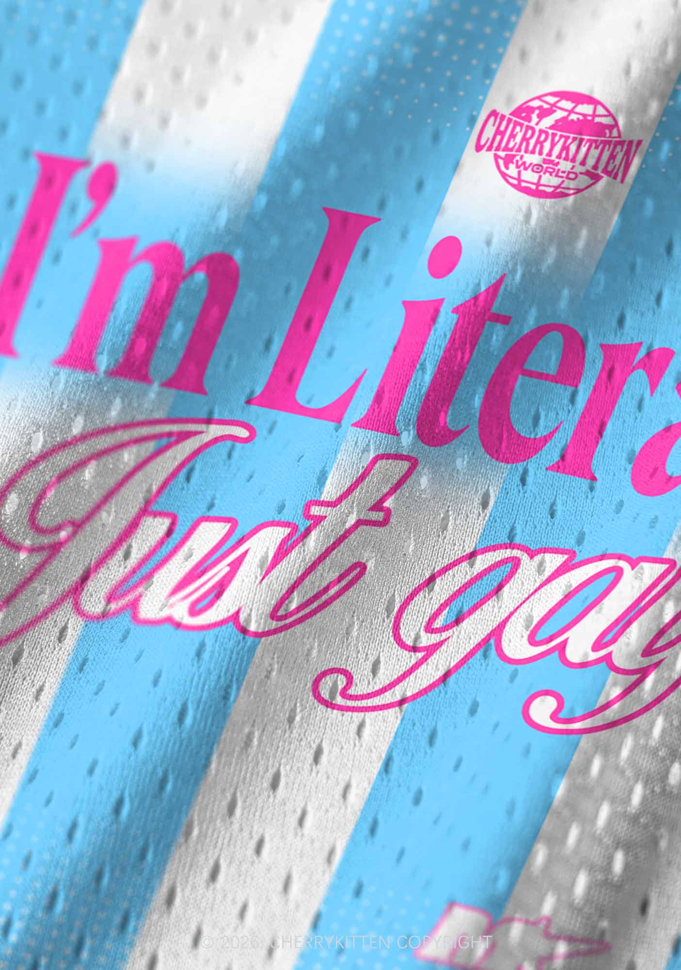 Im Literally Just Gay Pride Y2K Sport Jersey Tank Cherrykitten