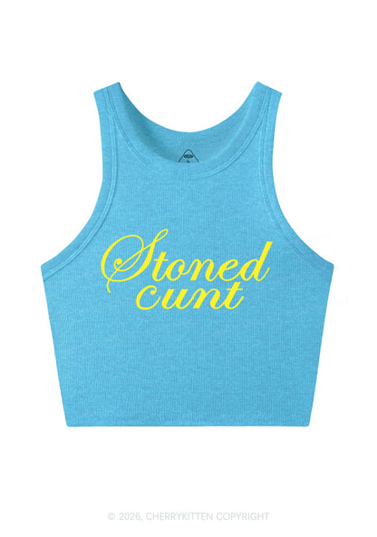 Stoned Cxxt Y2K Crop Tank Top Cherrykitten