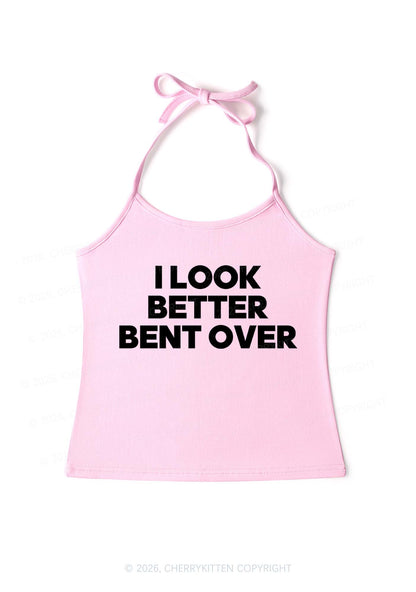 Look Better Bent Over Y2K Halter Neck Cami Cherrykitten