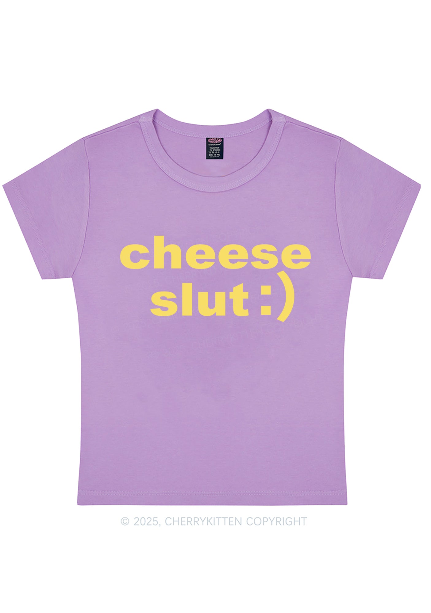Cheese Slxt Y2K Baby Tee Cherrykitten