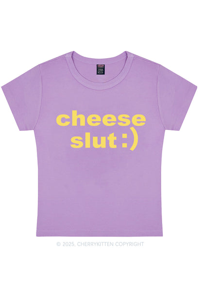 Cheese Slxt Y2K Baby Tee Cherrykitten