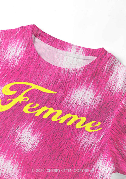 Femme And Rosy Fur 2K Mesh Crop Top Cherrykitten