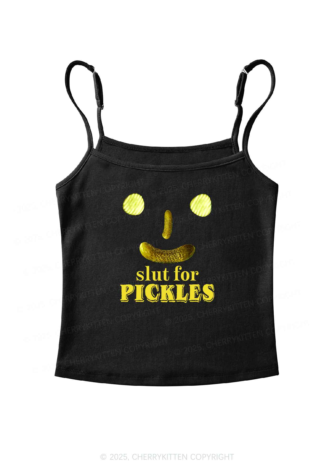 Slxt For Pickles Y2K Spaghetti Strap Cami Cherrykitten