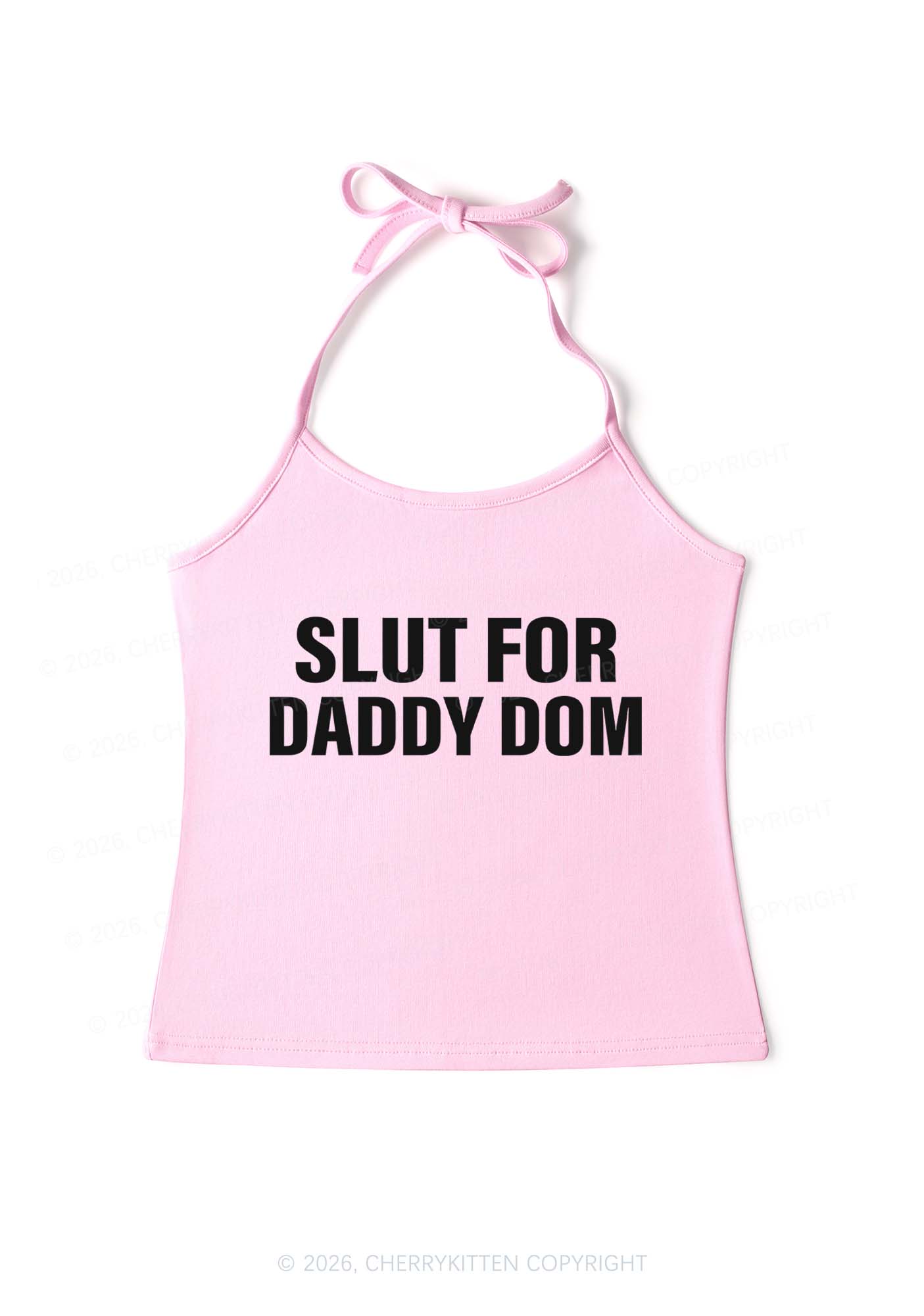 Slxt For Daddy Dom Y2K Halter Neck Cami Cherrykitten