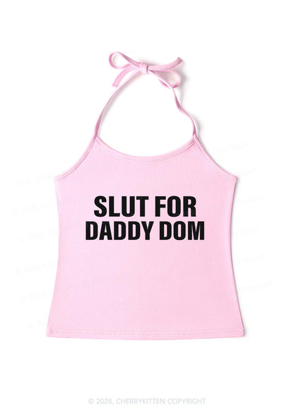 Slxt For Daddy Dom Y2K Halter Neck Cami Cherrykitten