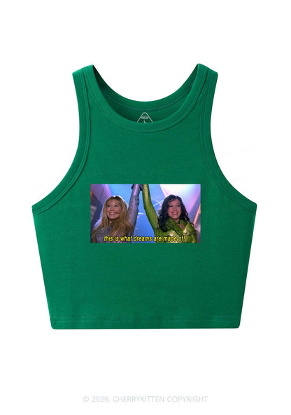 This Is What Dreams Are Y2K Crop Tank Top Cherrykitten