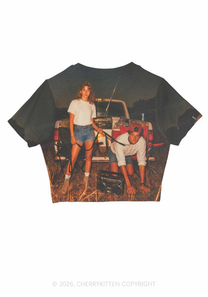 Outdoor Pet Boy Y2K Mesh Crop Top Cherrykitten