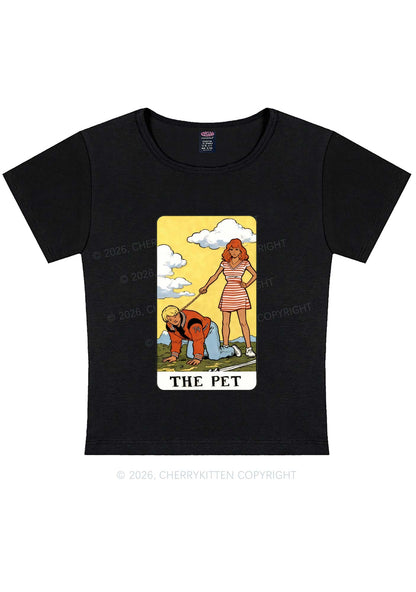 The Pet Y2K Baby Tee Cherrykitten