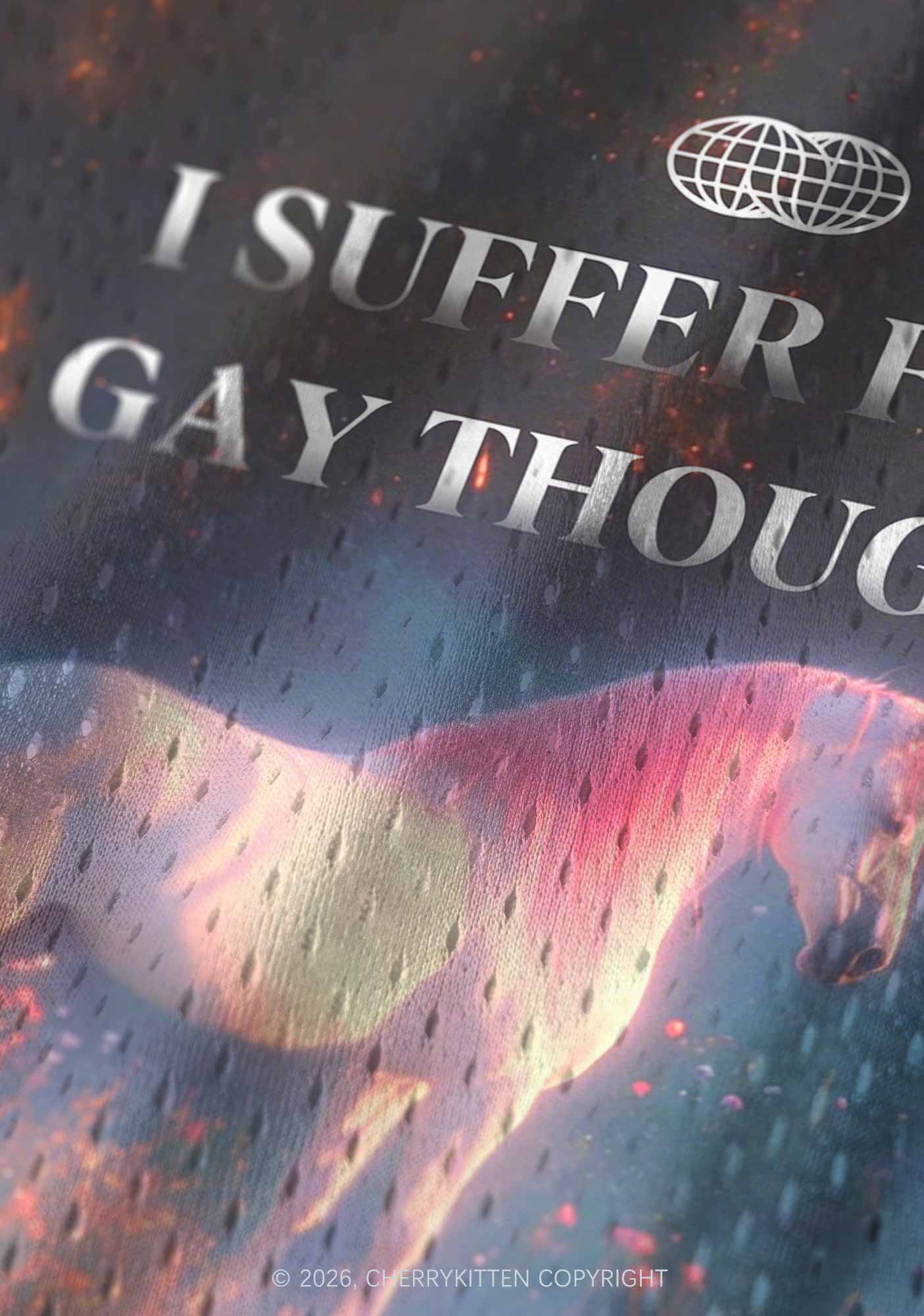 Pink Hair Horse Suffer From Gay Thoughts Pride Y2K Sport Jersey Tank Cherrykitten