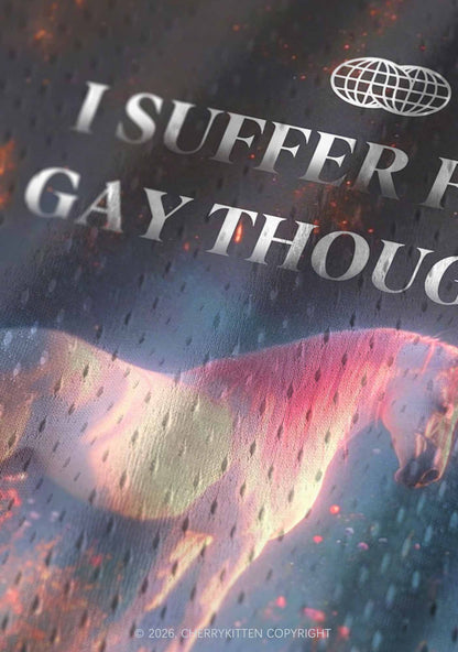 Pink Hair Horse Suffer From Gay Thoughts Pride Y2K Sport Jersey Tank Cherrykitten
