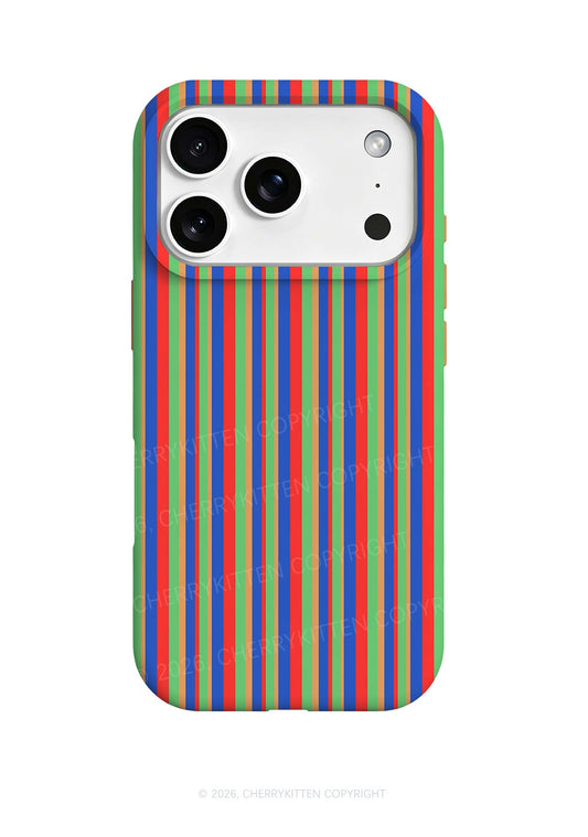 Rainbow Horizontal Stripe Y2K Phone Case Cherrykitten