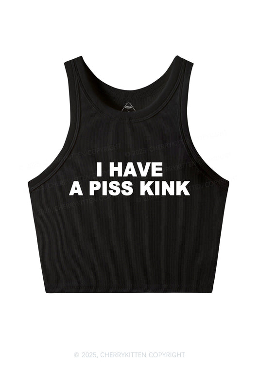 Piss Kink Y2K Crop Tank Top Cherrykitten
