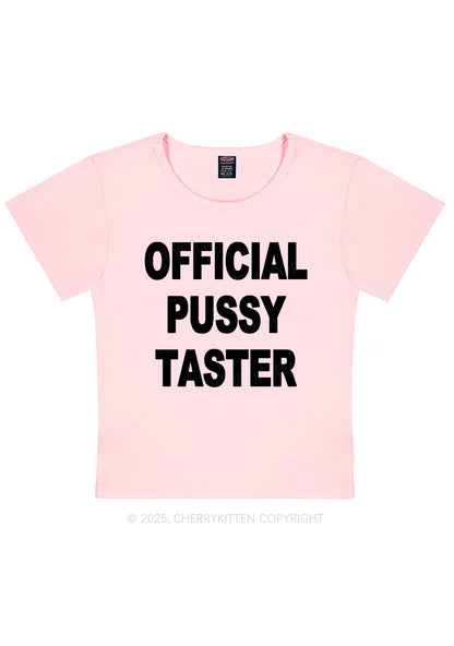Official Puxxy Taster Y2K Baby Tee Cherrykitten
