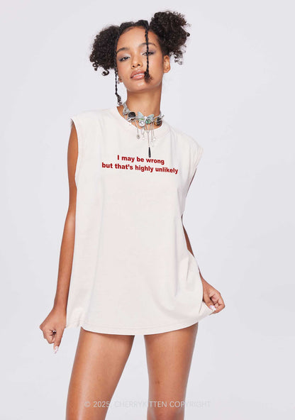 Highly Unlikely Y2K Washed Tank Cherrykitten