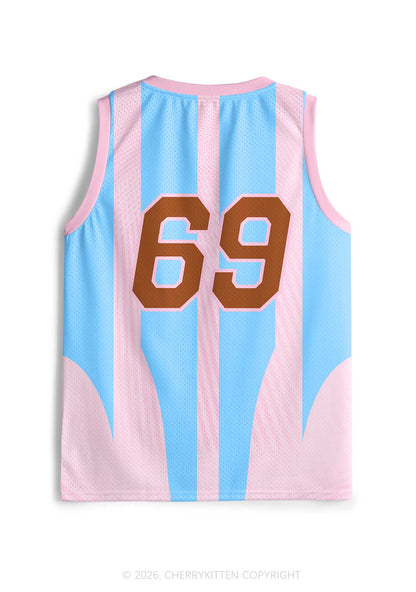 Light Pink Gods Favorite Fag Pride Y2K Sport Jersey Tank Cherrykitten