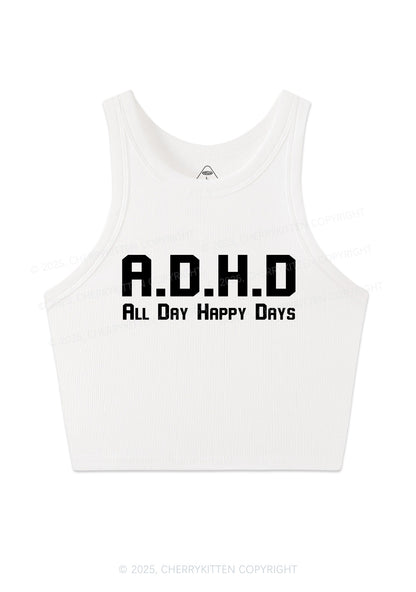 All Day Happy Days Y2K Crop Tank Top Cherrykitten