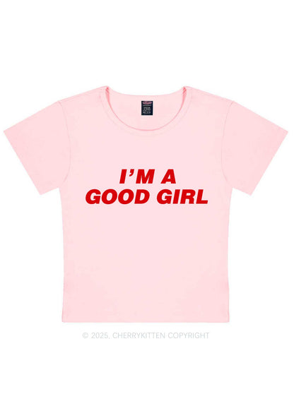 Im A Good Girl Y2K Baby Tee Cherrykitten