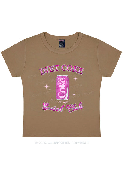 Diet Coke Social Club Y2K Baby Tee Cherrykitten
